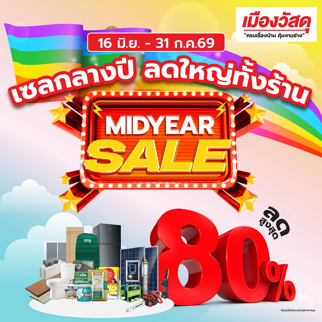 แบนเนอร์โปรโมชัน เมืองวัสดุ