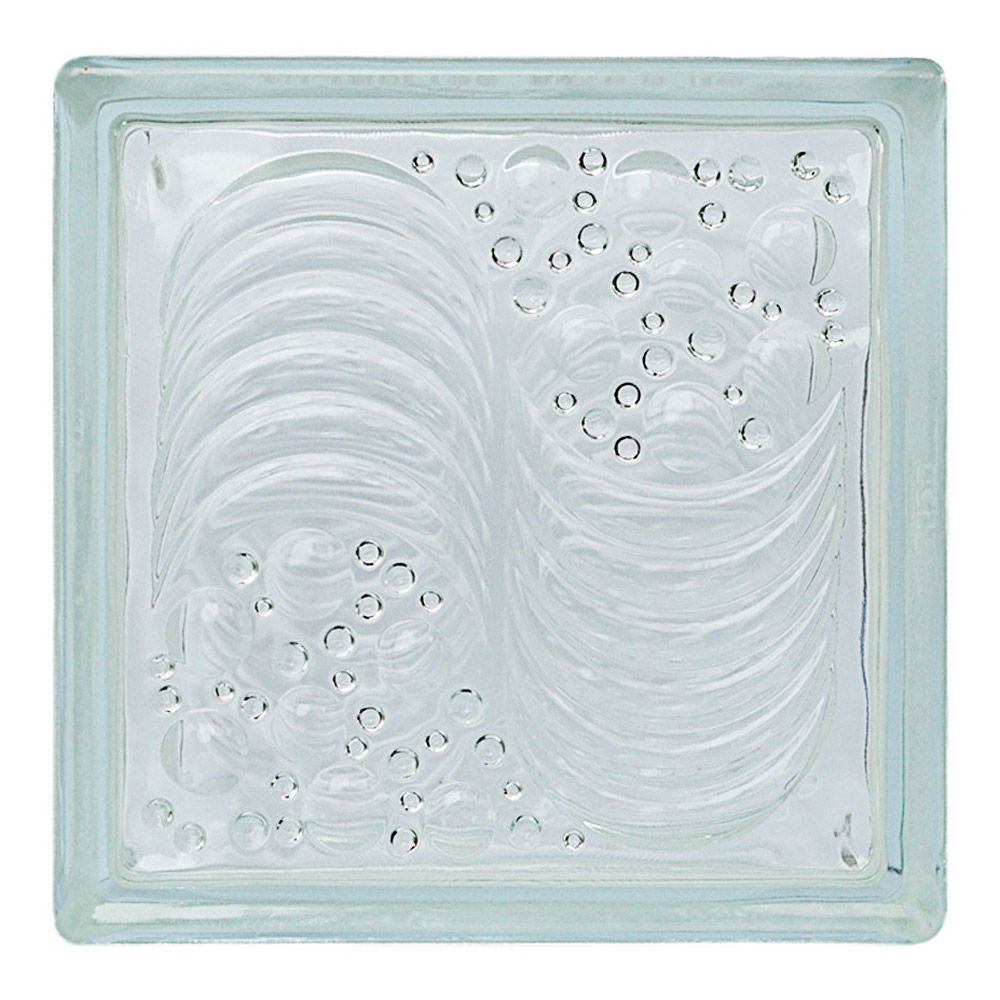 บล็อกแก้ว-ลายคลื่นทะเล(190x190x80ซม.)(6/กล่อง19x19x8ซม)