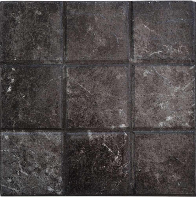 กระเบื้องปูพื้น UVT 3.5X40X40 BLACK MARBLE